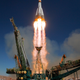 A photo showing the October 11, 2018 Soyuz launch.